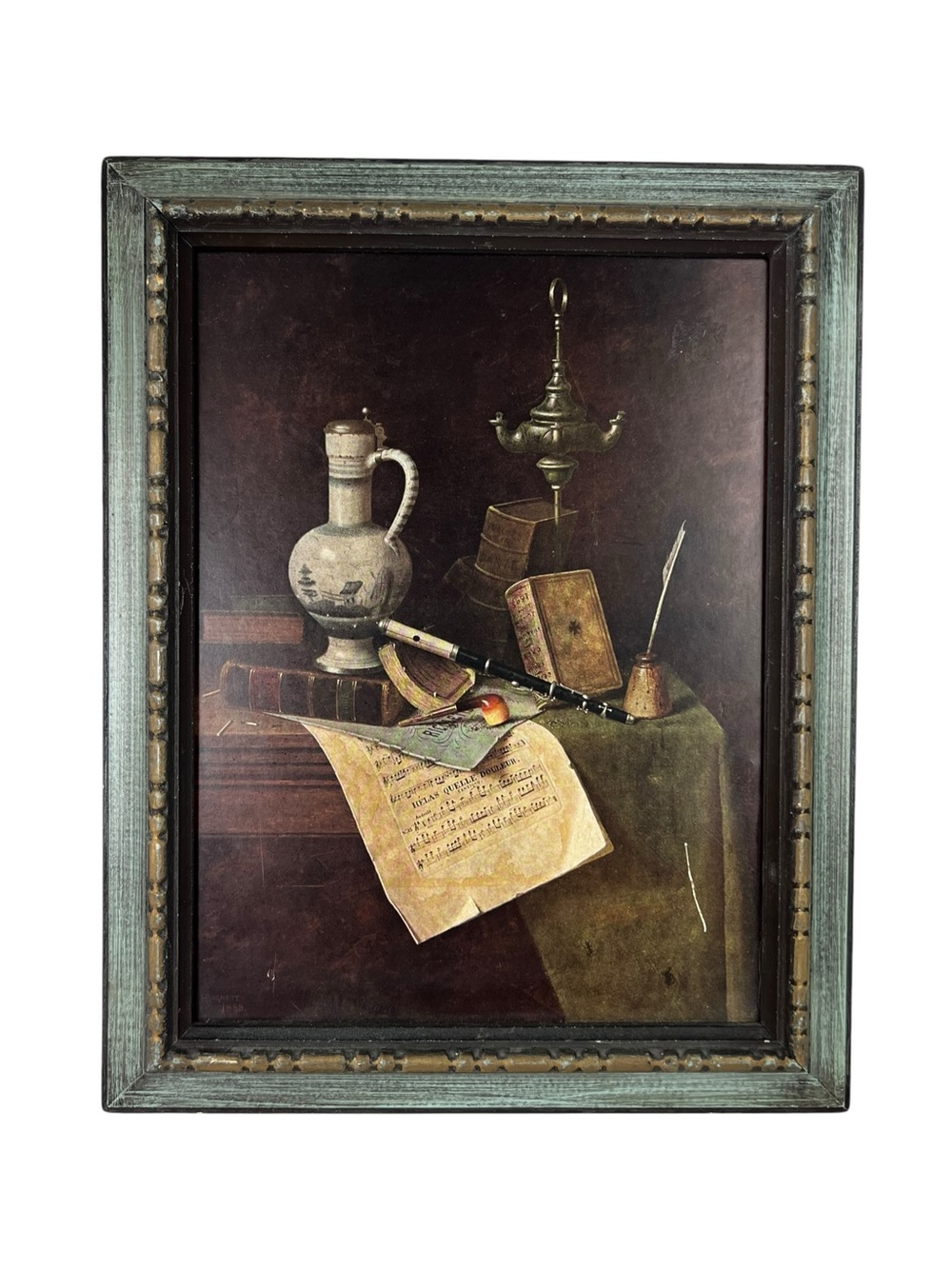 Vintage William M. Harnett My Gems Framed Print National Gallery Still Life Art